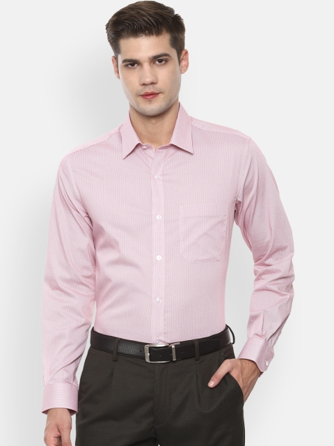

Louis Philippe Men Pink Classic Slim Fit Printed Formal Shirt