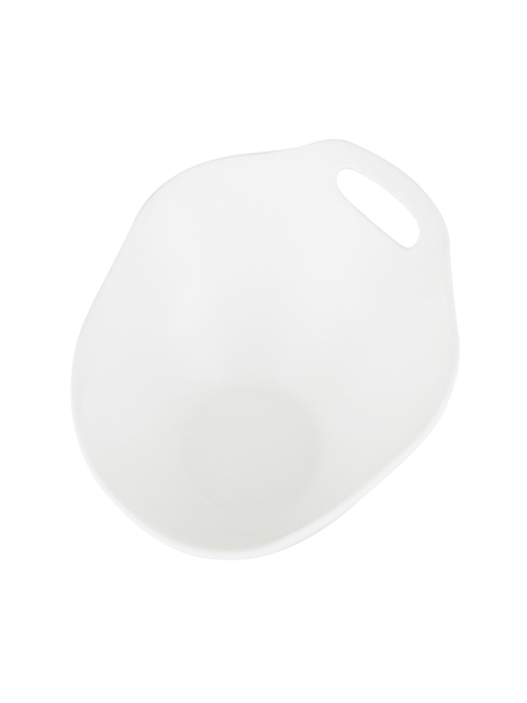 

SONG BIRD White Solid Large Salad Bowl With Handle