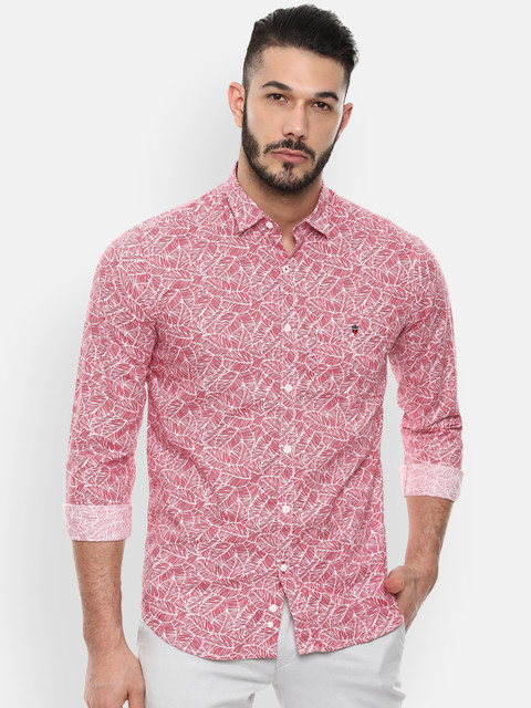 

Louis Philippe Sport Men Red & White Slim Fit Printed Casual Shirt