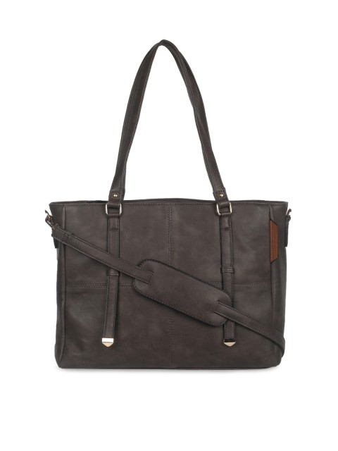 

David Jones Women Grey Solid Shoulder Bag