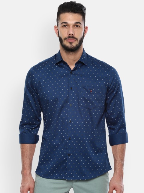 

Louis Philippe Sport Men Navy Blue Slim Fit Printed Casual Shirt