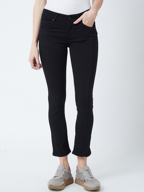 

Devis Women Black Bootcut Mid-Rise Clean Look Stretchable Jeans