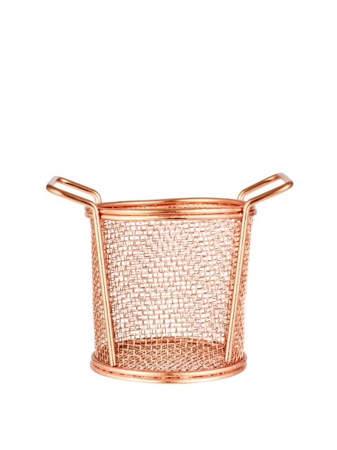

SONG BIRD Copper-Plated Solid Round Mesh Basket