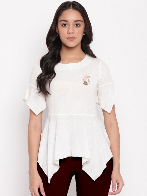 

Miss Grace Women White Solid Top