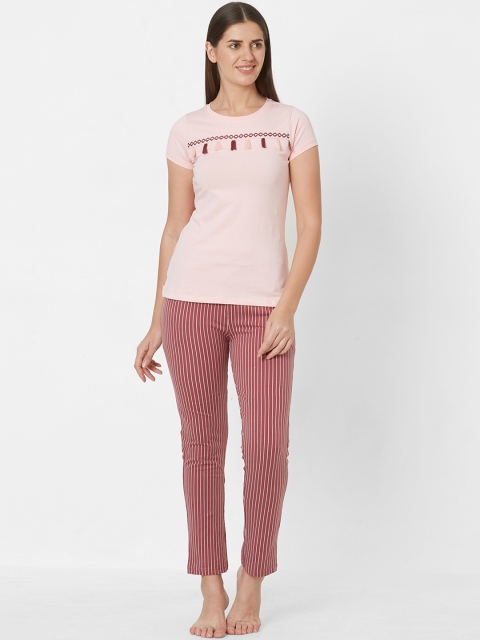 

Sweet Dreams Women Pink Printed Night suit