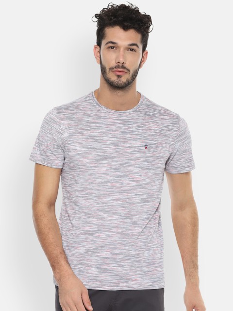 

Louis Philippe Sport Men Grey Printed Slim Fit Round Neck T-shirt