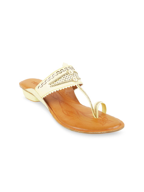 

Metro Women Beige Embellished Block Heels