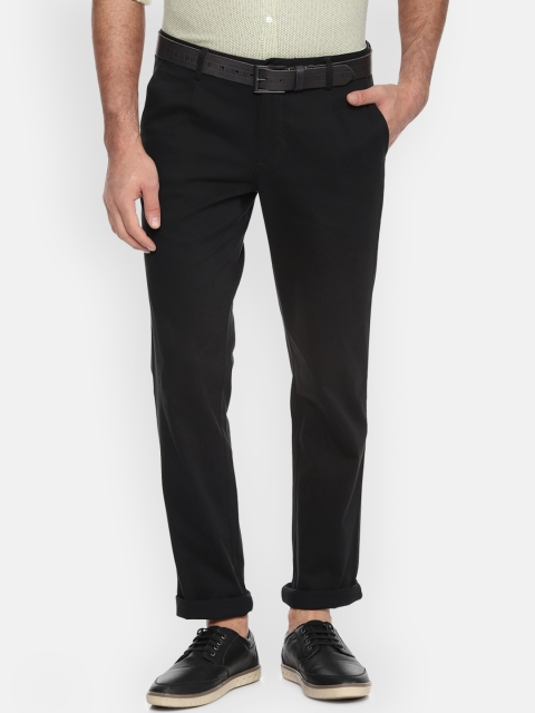

Louis Philippe Sport Men Black Slim Fit Self Design Regular Trousers