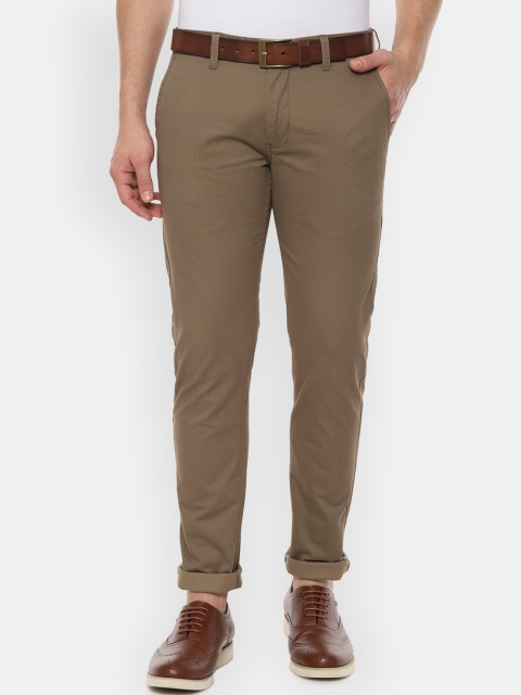 

Louis Philippe Sport Men Khaki Slim Fit Self Design Regular Trousers
