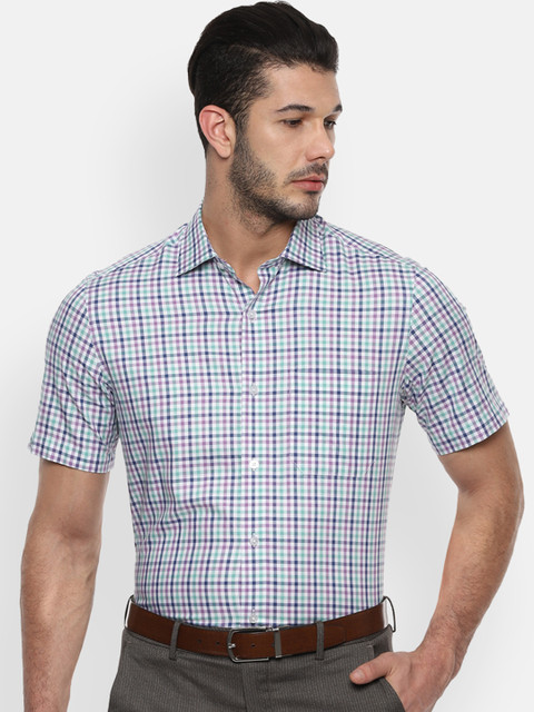 

Louis Philippe Men Multicoloured Classic Regular Fit Checked Formal Shirt, Multi