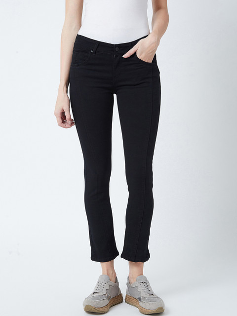 

Devis Women Black Bootcut Mid-Rise Clean Look Stretchable Jeans