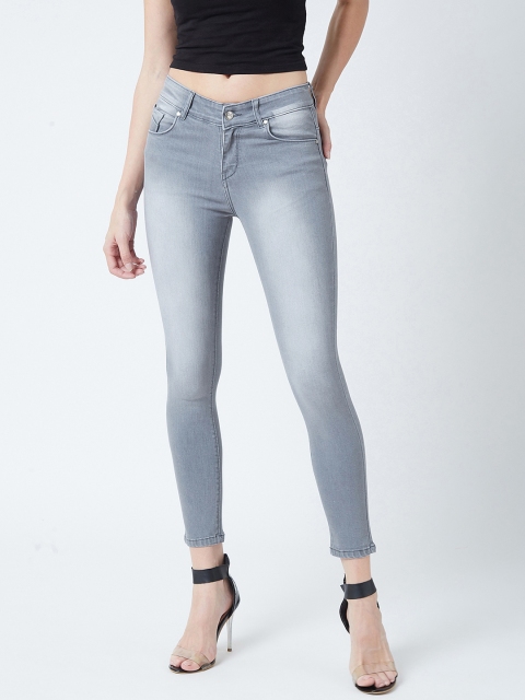 

Devis Women Grey Skinny Fit Mid-Rise Clean Look Stretchable Jeans