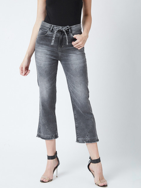 

Devis Women Grey Flared Mid-Rise Clean Look Stretchable Jeans