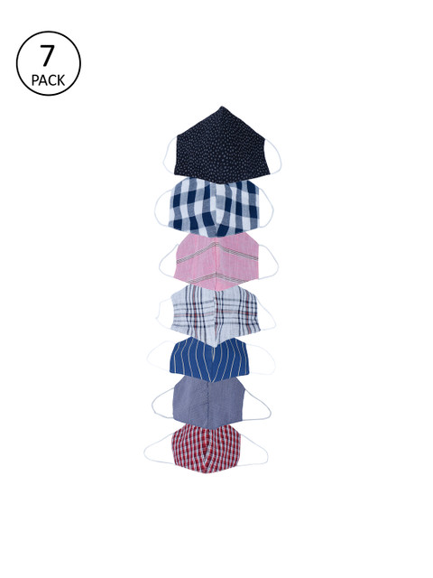 

Be Indi Adults 7 Pcs Assorted 3-Ply Reusable Cloth Masks
