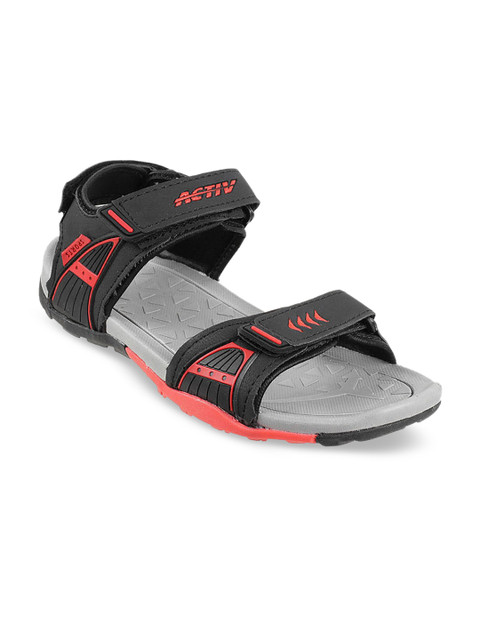 

WALKWAY by Metro Men Black & Red Comfort Sandals