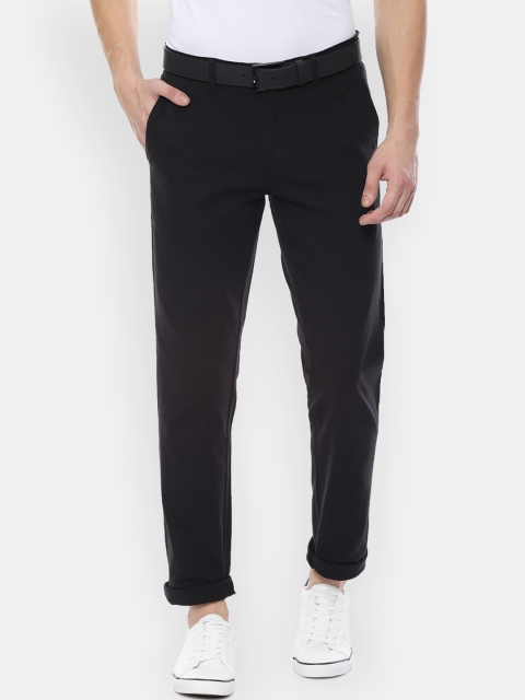 

Louis Philippe Sport Men Black Slim Fit Self Design Regular Trousers