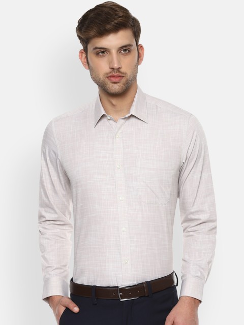

Louis Philippe Men White Classic Slim Fit Self Design Formal Shirt