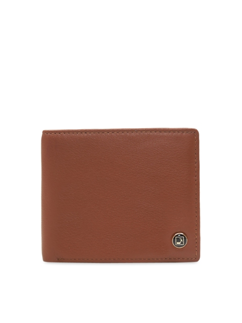 

Da Milano Men Brown Solid Leather Two Fold Wallet