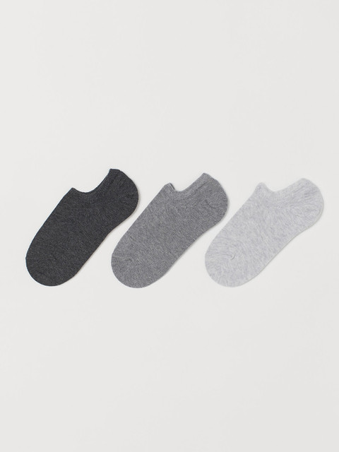 

H&M Women 3-Pack Liner Socks, Grey