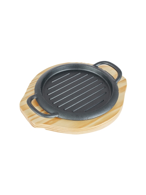 

SONG BIRD Brown & Black Solid Sizzling Grill Platter