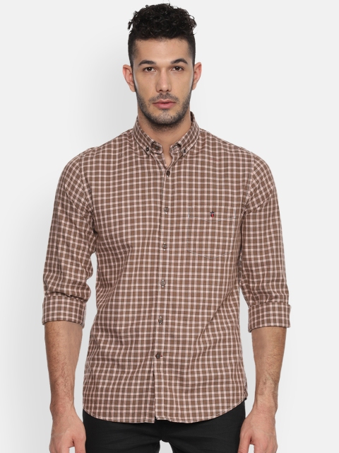 

Louis Philippe Sport Men Brown Slim Fit Checked Casual Shirt