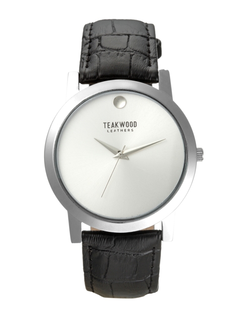 

Teakwood Leathers Men Black Analogue Watch