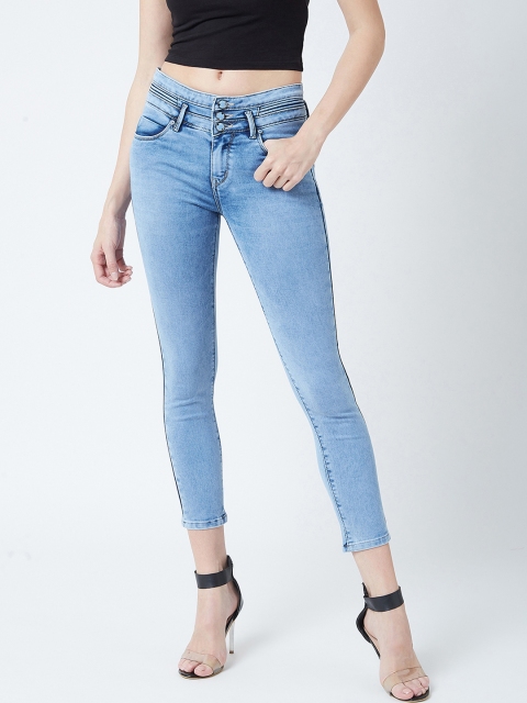 

Devis Women Blue Skinny Fit High-Rise Clean Look Stretchable Jeans