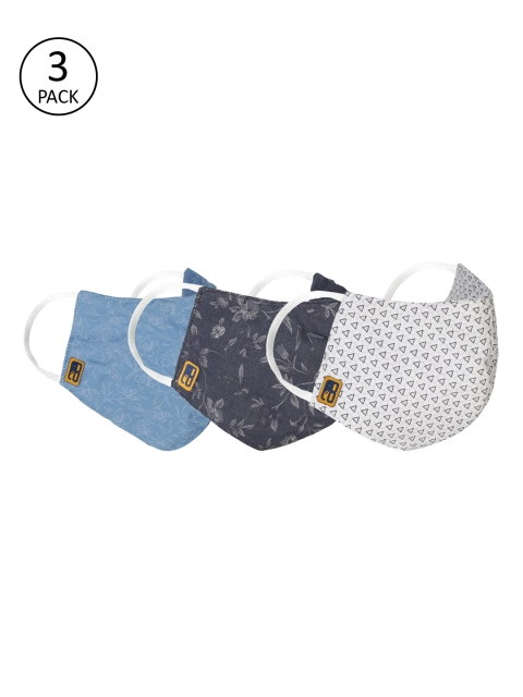 

Balista Unisex 3 Pcs Assorted 4 Ply Washable Reusable Anti Dust Masks