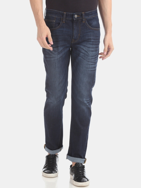 

AD By Arvind Men Blue Slim Fit Mid-Rise Clean Look Stretchable Jeans
