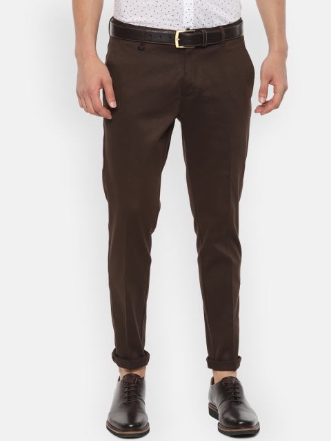 

Louis Philippe Sport Men Brown Slim Fit Self Design Regular Trousers