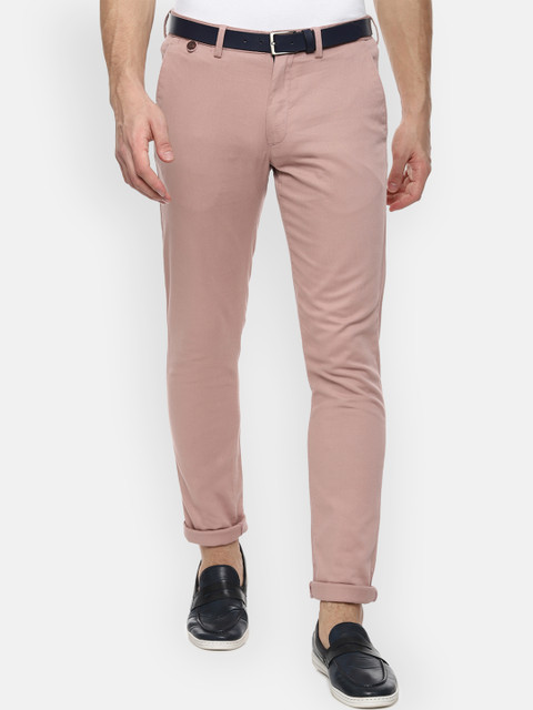 

Louis Philippe Sport Men Pink Slim Fit Self Design Regular Trousers