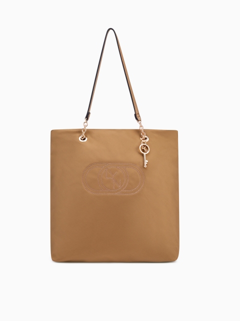 

LYN Women Tan Brown Solid Tote Bag