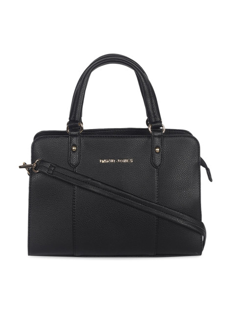 

David Jones Black Solid Handheld Bag