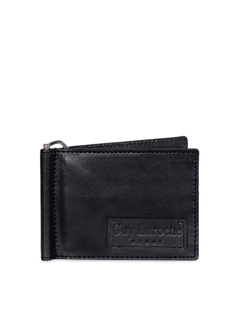 

Justanned Men Black Solid Money Clip