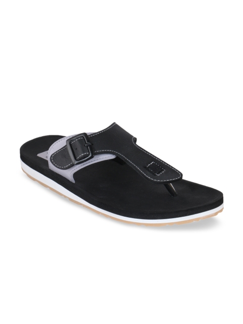 

Adda Men Black Solid Thong Flip-Flops