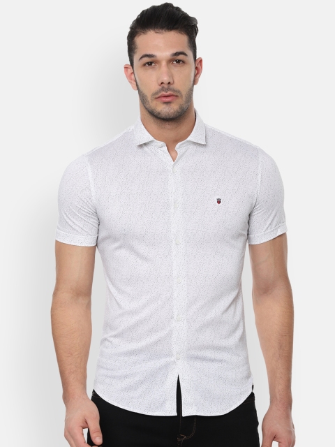 

Louis Philippe Sport Men White Slim Fit Printed Casual Shirt