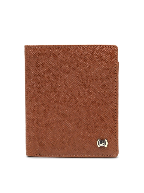 

Da Milano Men Brown Textured Two Fold Wallet