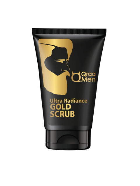 

Qraa Men Ultra Radiancegold Scrub with 24k Gold with Walnut and Vitamin E-Black 100 ml