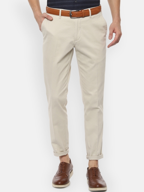 

Louis Philippe Sport Men Beige Slim Fit Solid Regular Trousers