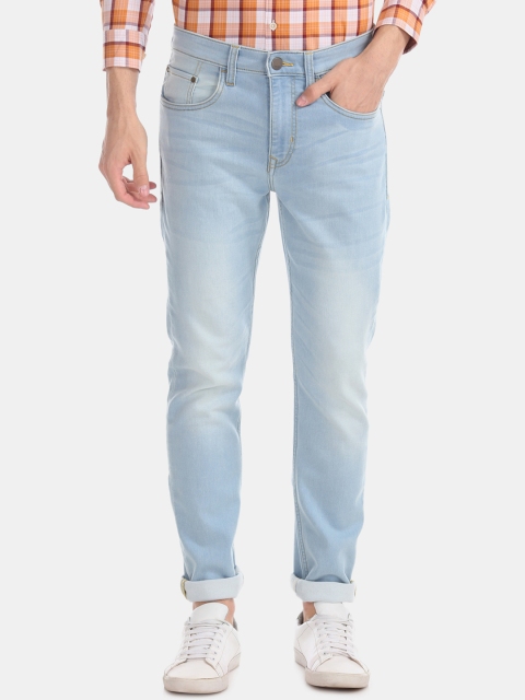 

AD By Arvind Men Blue Slim Fit Mid-Rise Clean Look Stretchable Jeans