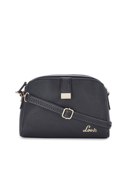 

Lavie Black Solid Sling Bag