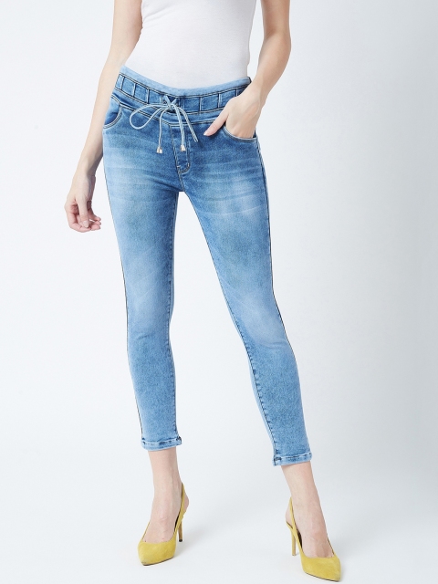 

Devis Women Blue Solid Skinny-Fit Denim Jeggings
