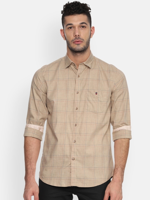 

Louis Philippe Sport Men Beige Slim Fit Checked Casual Shirt