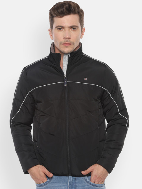 

Louis Philippe Men Black Solid Padded Jacket