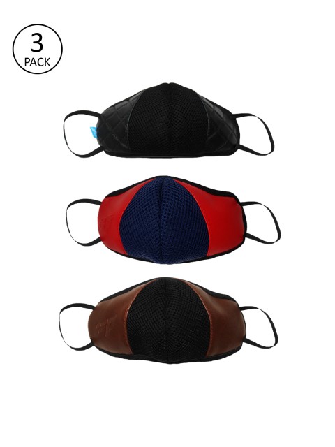 

F Gear Unisex 3 Pcs 7-Ply Luxur L F95 ISO CE SITRA Lab Certified Outdoor Masks, Multi