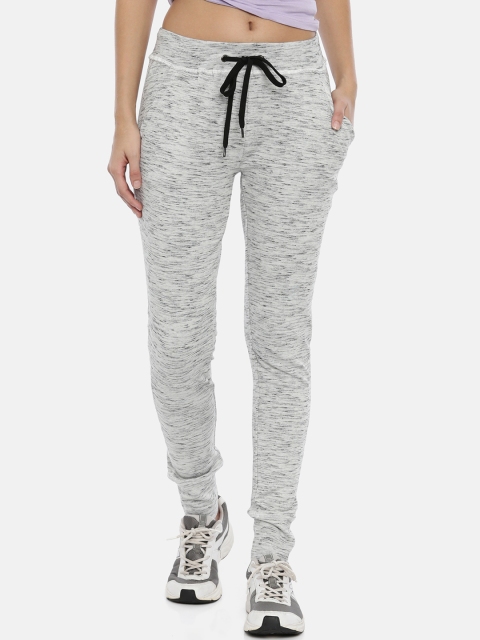 

Snarky Gal Women Grey Melange Solid Slim Fit Track Pants