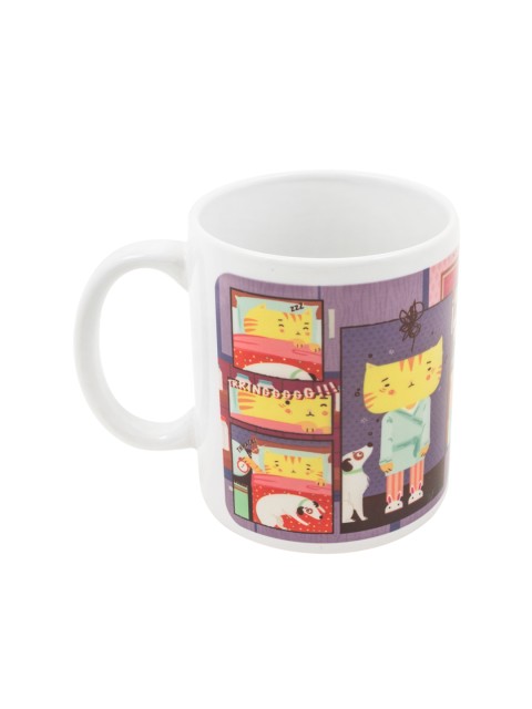 

Chumbak White & Red Its Coffee Time Printed Coffee Mug