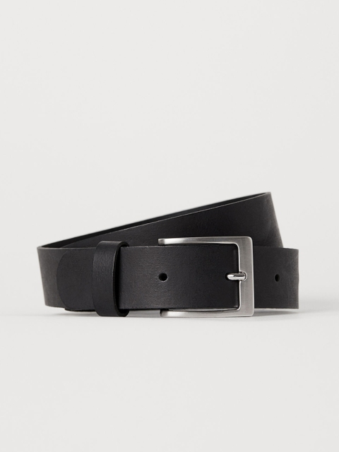 

H&M Boys Black Solid Leather Belt