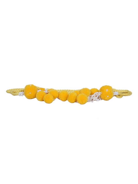 

Diwaah Women Yellow Woven Design Handmade Belt