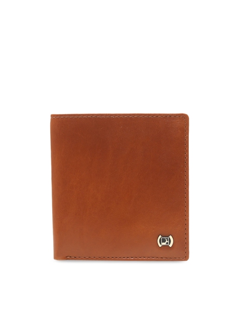 

Da Milano Men Brown Solid Leather Two Fold Wallet